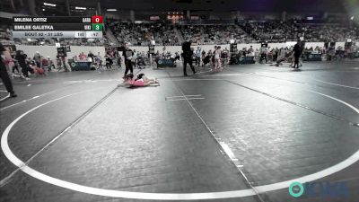 51 lbs Consi Of 8 #2 - Milena Ortiz, Garage Dawgs vs Emilee Galetka, Viking Wrestling Club