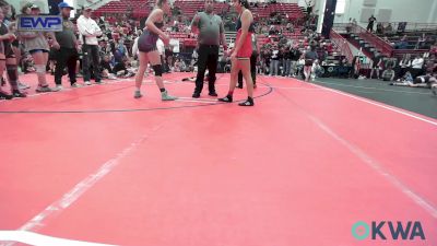 165 lbs Rr Rnd 1 - Breleigh Welch, Ponca City LadyCat Wrestling vs Brylee Waldman, Sisters On The Mat Purple