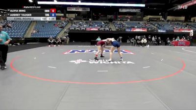 145 lbs Cons. Round 5 - Alivia Ming, Cumberlands vs Aubrey Yauger, Texas Wesleyan