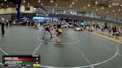 96 lbs Round 3 (4 Team) - Maksim Crain, Crossroads Wrestling vs Jaxon Zapatocky, Mat Assassins Red