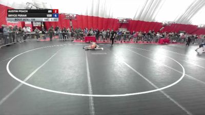 106 lbs Cons. Round 5 - Austin Peach, Askren Wrestling Academy vs Bryce Feran, Victory School Of Wrestling