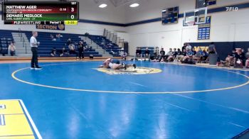 197 lbs Round 2 (6 Team) - Matthew Ager, Southwestern Oregon Community College vs Demaris Medlock, Carl Albert State