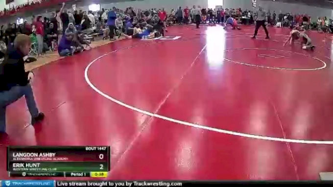 120 lbs Cons. Round 1 - Erik Hunt, Western Wrestling Club vs Langdon ...