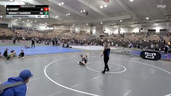 95 lbs Quarterfinal - Bennett Hammers, Nolensville Wrestling Club vs RJ Luckey, Blackman Wrestling