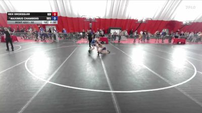 92 lbs Cons. Semi - Rex Droessler, RT Elite Wrestling vs Maximus Chambers, Team Nazar Training Center