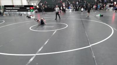 132 lbs 2nd Place Match - Karson Nichols, Smith County Wrestling Club vs Isaac Cooper, Lincoln Southeast