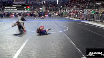 40 lbs Quarterfinal - Kyson Woerner, Republic Co vs Enoch Collins, Hugoton