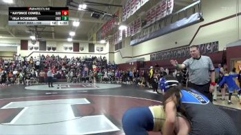 130 lbs Quarterfinal - Isla Schemmel, Crestwood vs Kaydnce Cowell, Sumner-Fredericksburg