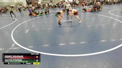 126 lbs Champ. Round 2 - Daxton Downing, Kansas Young Guns Wrestling Club vs Johnny Molenaar, Pursuit Wrestling Minnesota