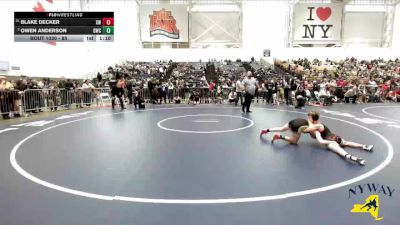 85 lbs Champ. Round 1 - Blake Decker, Xtreme Wrestling vs Owen Anderson, Grindhouse Wrestling Club