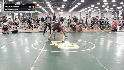 120 lbs Rr Rnd 2 - Kellen Schoeff, Indiana Outlaws Black - HSB vs Mason George, Ground Up USA (RED) - HSB