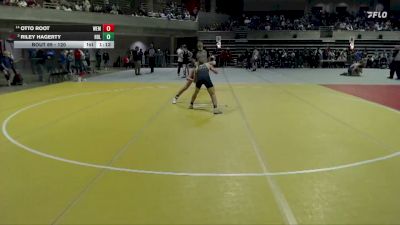 120 lbs Champ. Round 1 - Riley Hagerty, Holdingford vs Otto Root, WEM/JWP