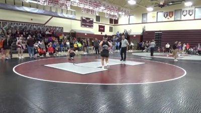 JV-22 lbs Quarterfinal - Clair Priebe, Independence vs Adelyn Stone, Prairie, Cedar Rapids