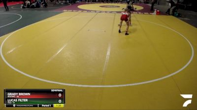 150 lbs Semis (4 Team) - Grady Brown, Rocori vs Lucas Filter, TCU