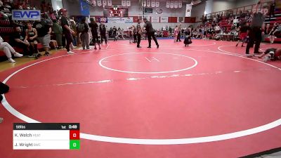 58 lbs Rr Rnd 1 - Kyzer Welch, Heat vs Jaxson Wright, Bartlesville Wrestling Club