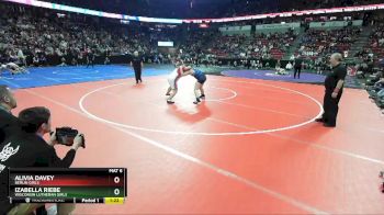 Girls 235 lbs Semifinal - Alivia Davey, Berlin Girls vs Izabella Riebe, Wisconsin Lutheran Girls