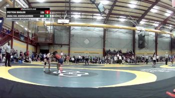 140 lbs Champ. Round 1 - Peyton Engles, Lebanon HS vs Jada Kai Ashshaheed, Orange County HS
