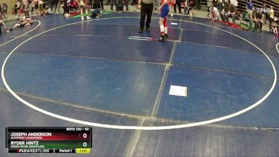 92 lbs Cons. Round 2 - Joseph Anderson, Altamont Longhorns vs Ryder Hintz, Green River Grapplers