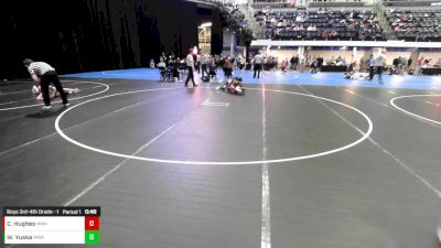 Boys 3rd-4th Grade - 67 Cons. Round 5 - Wes Yuska, Moen Wrestling Academy vs Calvin Hughes, Moen Wrestling Academy