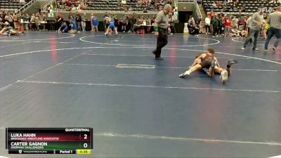 90 lbs Quarterfinal - Carter Gagnon, Sherman Challengers vs Luka Hahn, Brookings Wrestling Associatio