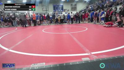 86 lbs Rr Rnd 3 - Brayden Barajas, Grove Takedown Club vs Ryder Hobbs, Salina Wrestling Club