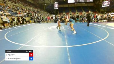 132 lbs Cons 32 #1 - James Aguilar, FL vs Davis Allmendinger, AR