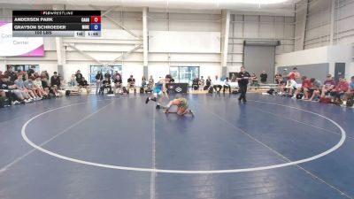100 lbs Andersen Park, California Gold vs Grayson Schroeder, Minnesota Red