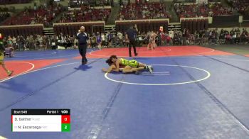 130 lbs Champ. Round 3 - Navarjo Escarcega, Poplar Wrestling Club vs Drayden Gaither, Moses Lake Wrestling Club