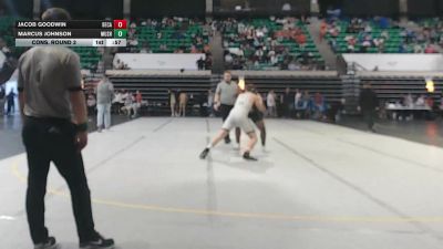 6A 190 lbs Cons. Round 3 - Marcus Johnson, Muscle Shoals vs Jacob Goodwin, Decatur