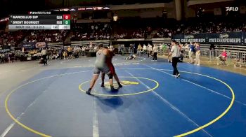 D 3 215 lbs Cons. Round 3 - Brent Bourget, Rosepine vs Marcellus Sip, Glen Oaks