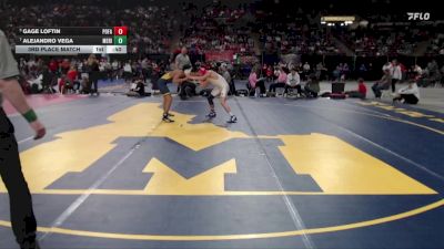 6A 113 lbs 3rd Place Match - Alejandro Vega, Meridian vs Gage Loftin, Post Falls