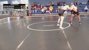 285 lbs Cons. Round 2 - Nathan Schauer, Northern State vs Riah Ostrander, Fort Hays State