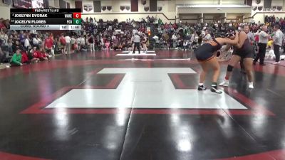 190 lbs Cons. Round 3 - Joslynn Dvorak, Waterloo West vs Jocelyn Flores, Prairie, Cedar Rapids