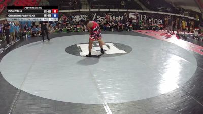 175 lbs Zion Talia, Utah 1 HS Boys vs Grayson Fabrycki, Oregon 1 HS Boys