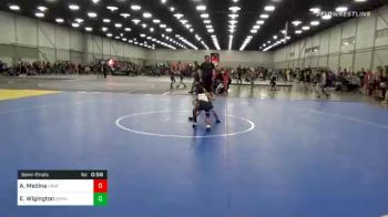 40 lbs Semifinal - Annabelle Medina, Unaffiliated vs Easton Wigington, Okwa