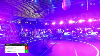 156 lbs 3rd Place - Braxton Lackner, Unattached vs Logan Johnson, Colorado Top Team