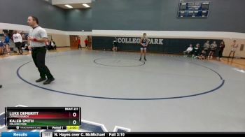 132 lbs Round 5 - Kaleb Smith, College Park vs Luke DeMeritt, Cypress Ranch