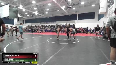 175 lbs Cons. Round 4 - Erik Perez, San Marcos High School Wrestli vs Joshua Elliott, Lancers WC