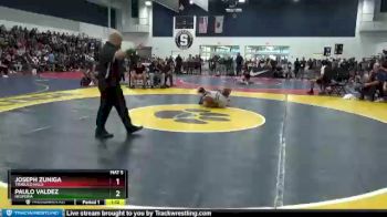 106 lbs Champ. Round 2 - Joseph Zuniga, Trabuco Hills vs Paulo Valdez, Hesperia