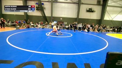 126 lbs Champ. Rd Of 64 - Justin Kilman, All Phase Wrestling vs Kysen Olson, Outlaw