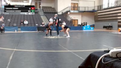 145 lbs Quarterfinal - Savannah Gomez, McKendree University vs Svanna Berry, Eureka