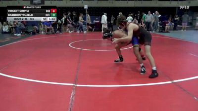 120 lbs Consi Of 8 #2 - Vincent Grippa, Hightstown vs Brandon Trujillo, Butler
