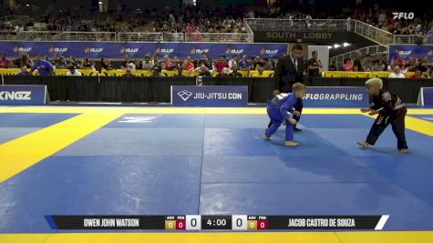 Owen John Watson vs Jacob Castro De Souza 2026 Pan Kids Jiu-Jitsu IBJJF Championship
