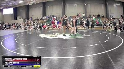 180 lbs Champ. Round 1 - Reagan Smith, Mount Olive vs Anetra Witherspoon, Life University