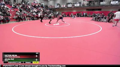 215 lbs Cons. Round 3 - Kevin Paz, Royal vs Victor Mejia, Eisenhower High School
