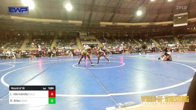 110 lbs Round Of 16 - Liam Hernandez, Colosseum Wrestling Club vs Braelyn Allen, Open Mats