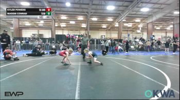 64-67 lbs Rr Rnd 3 - Kyler Powers, Southern Oklahoma Wrestling Club vs Maggie Conrad, Team Worx Wrestling Club