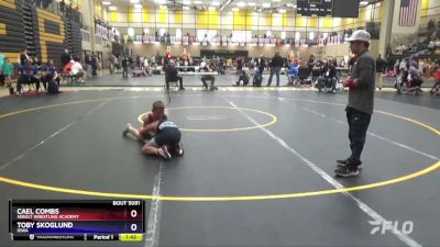 92 lbs Round 5 - Cael Combs, Sebolt Wrestling Academy vs Toby Skoglund, Iowa