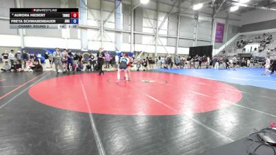 135 lbs Champ. Round 2 - Aurora Hiebert, Thunder Mountain Wrestling Club vs Freya Schwabenbauer, Ascend Wrestling Academy