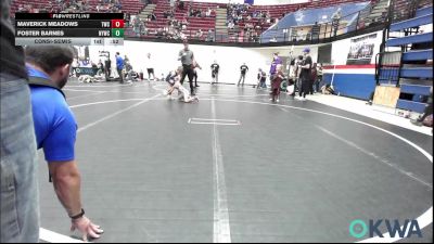52 lbs Consolation - Maverick Meadows, Tuttle Wrestling Club vs Foster Barnes, Newcastle Youth Wrestling